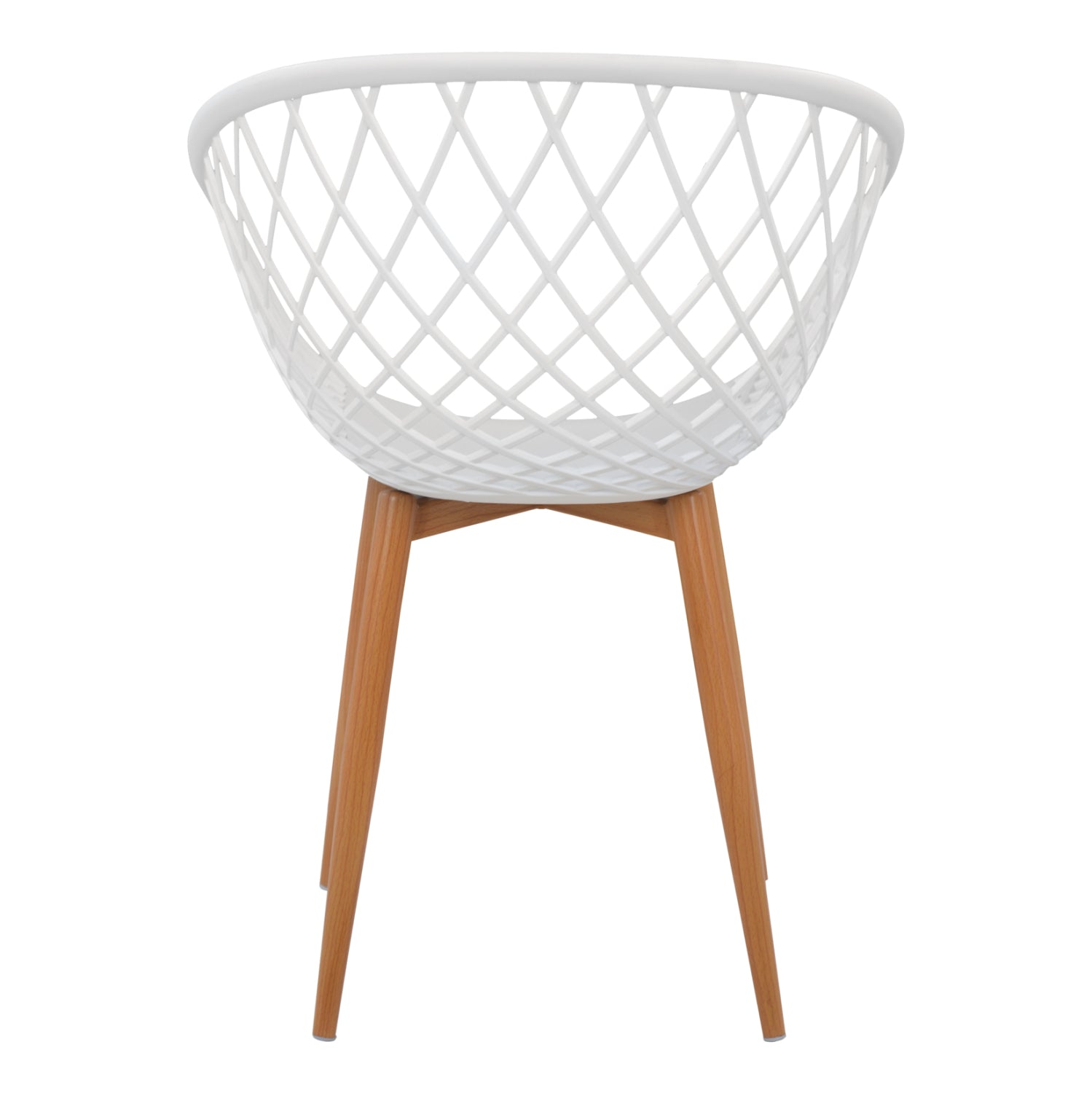Armchair Polypropylene white Ariadne HM8001.01 62,5x56x80cm