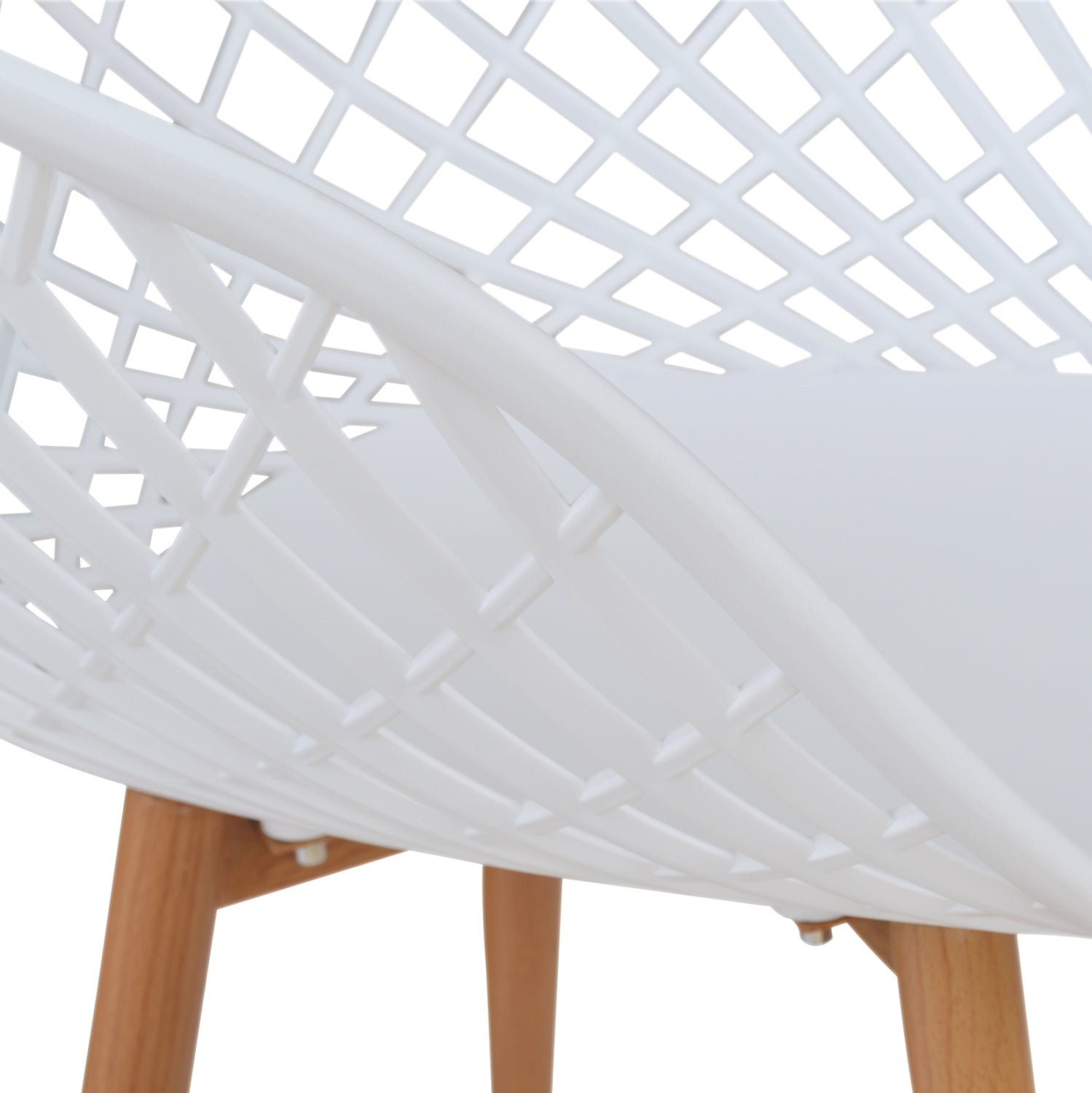 Armchair Polypropylene white Ariadne HM8001.01 62,5x56x80cm