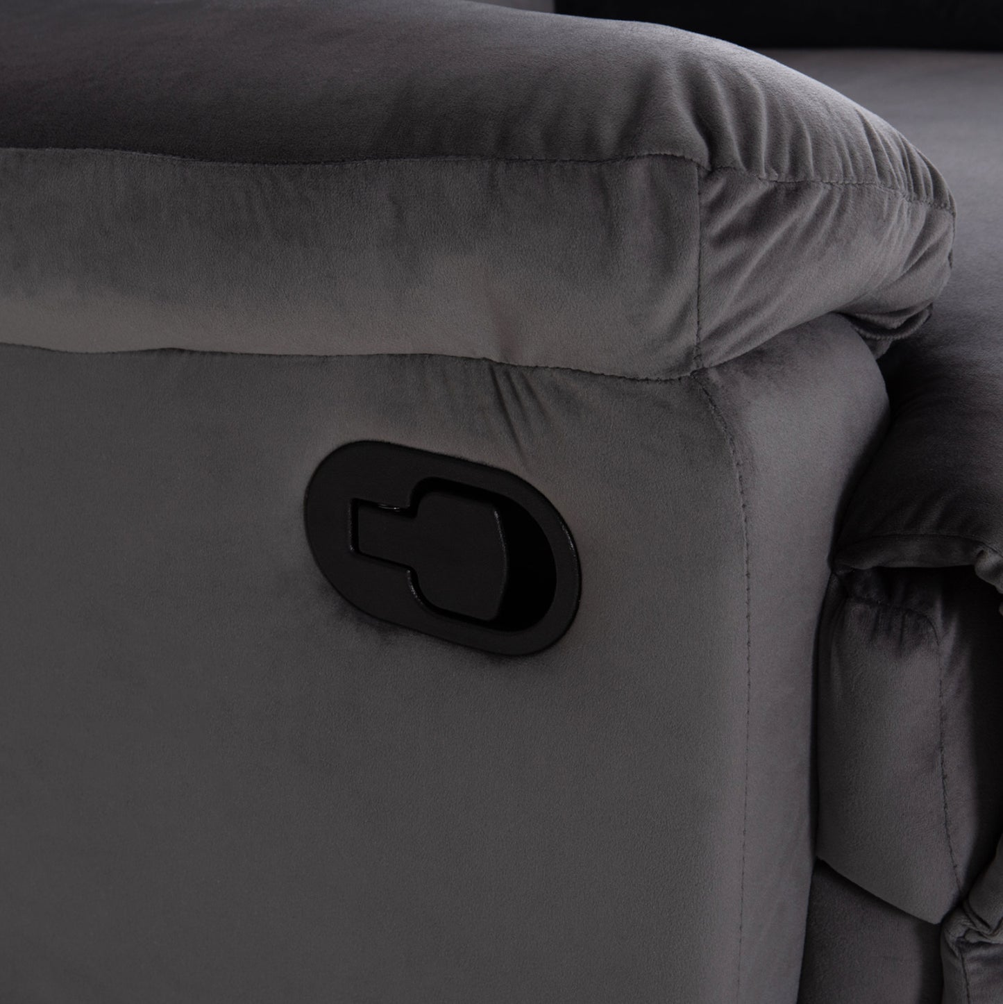 ARMCHAIR WITH MANUAL RECLINER BRAYLEN HM3298.01 GREY VELVET 85x90x95Hcm.