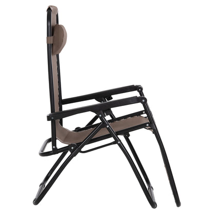 ARMCHAIR RELAX COMPANION HM5095.14 CHAMPAGNE COLORED TEXTILENE-BLACK METAL 67x145x110Hcm.
