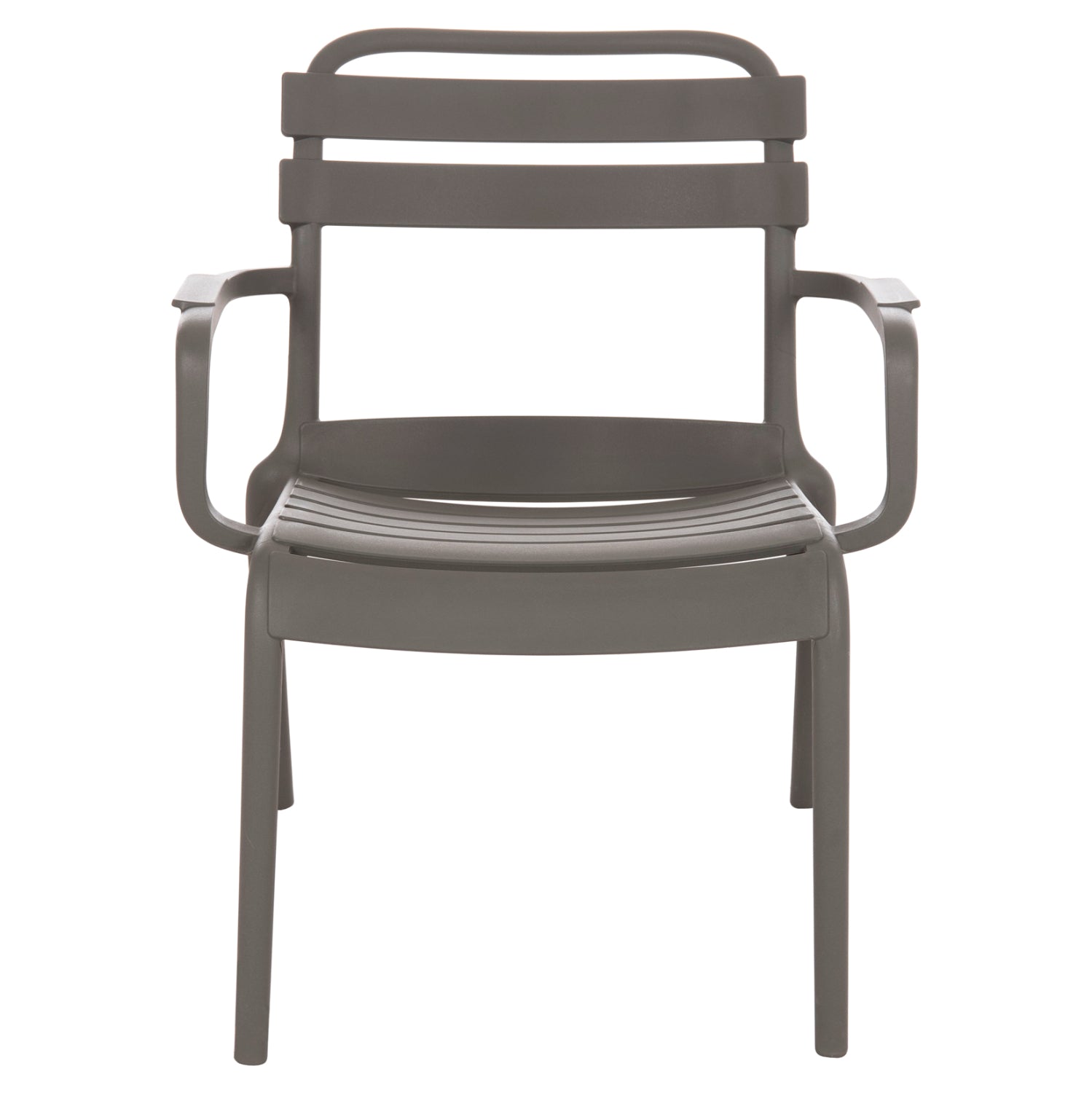 POLYPROPYLENE LOUNGE ARMCHAIR KORVER HM6333.05 DARK OLIVE GREEN 63.5x65x76Hcm.