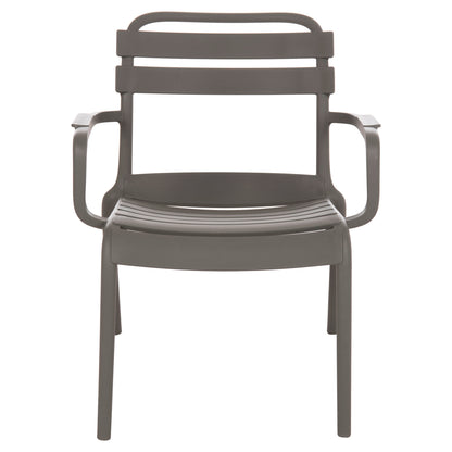 POLYPROPYLENE LOUNGE ARMCHAIR KORVER HM6333.05 DARK OLIVE GREEN 63.5x65x76Hcm.
