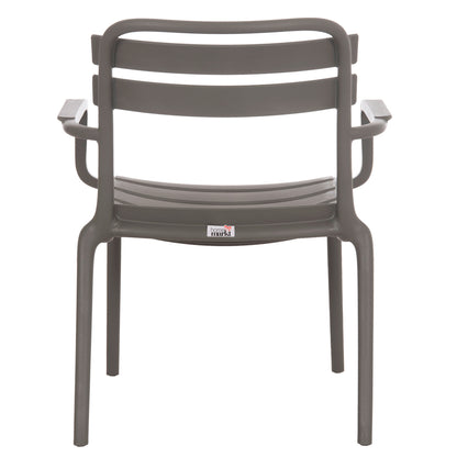 POLYPROPYLENE LOUNGE ARMCHAIR KORVER HM6333.05 DARK OLIVE GREEN 63.5x65x76Hcm.