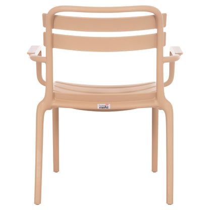 POLYPROPYLENE LOUNGE ARMCHAIR KORVER HM6333.04 CAPPUCCINO 63.5x65x76Hcm.