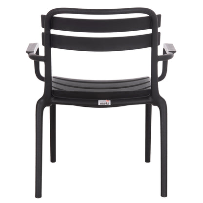 POLYPROPYLENE LOUNGE ARMCHAIR KORVER HM6333.02 BLACK 63.5x65x76Hcm.