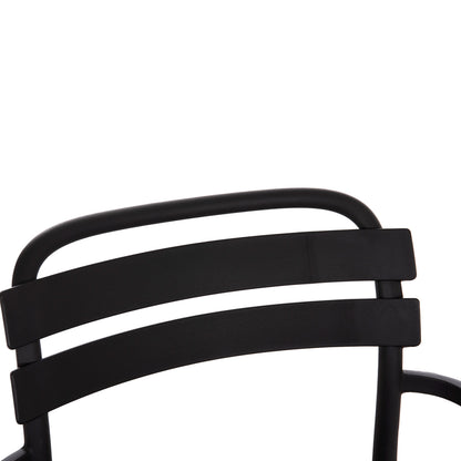 POLYPROPYLENE LOUNGE ARMCHAIR KORVER HM6333.02 BLACK 63.5x65x76Hcm.