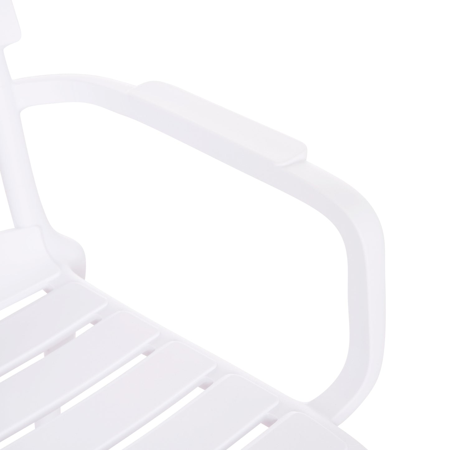 POLYPROPYLENE LOUNGE ARMCHAIR KORVER HM6333.01 WHITE 63.5x65x76Hcm.