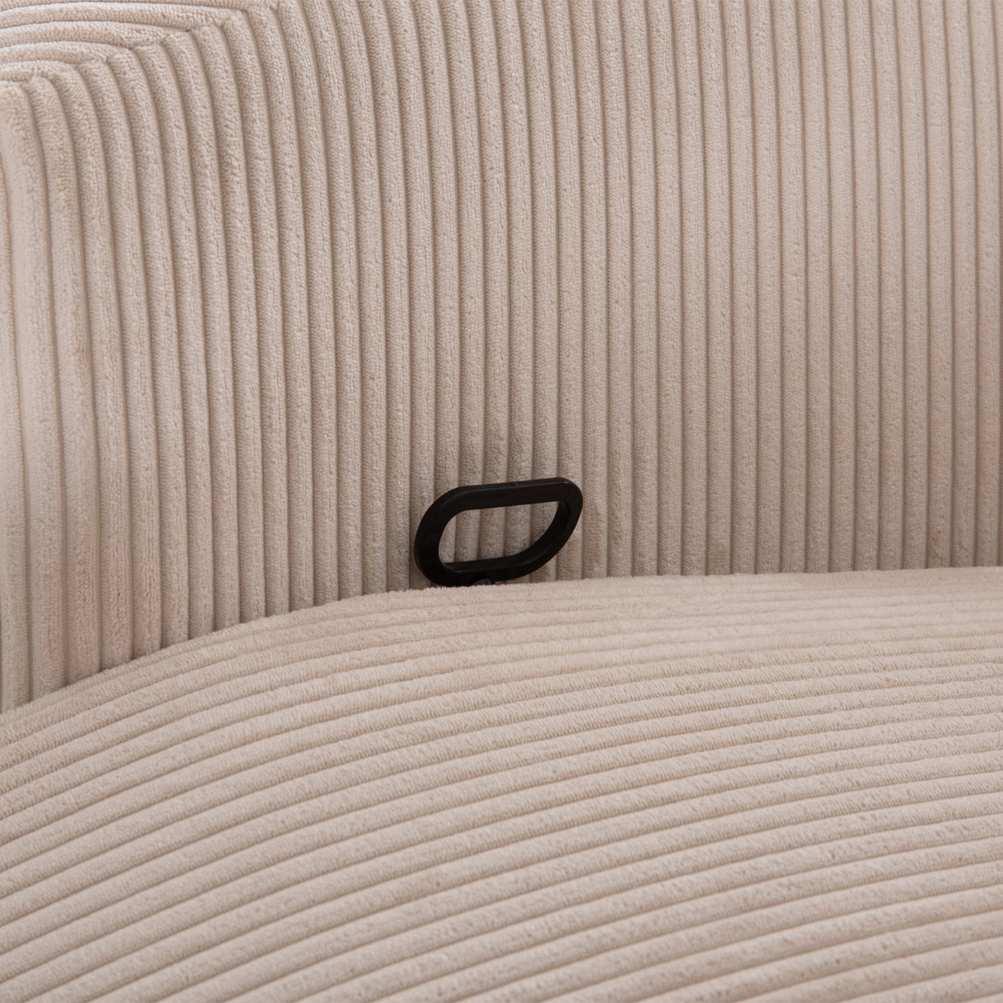 ARMCHAIR RELAX/BREASTFEEDING VELMORA HM3300.03 BEIGE STRIPED FABRIC 100x90x100Hcm.