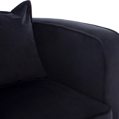 TIANA ARMCHAIR WITH GOLD METAL FRAME AND LOW BACK IN A SEMI-CIRCULAR ARRANGEMENT HM8738.04