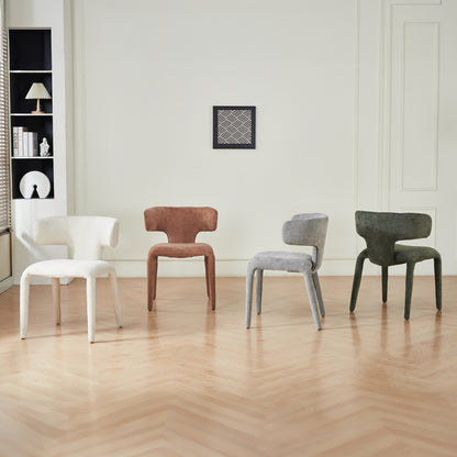 DINING ARMCHAIR BIEN HM18361.01 LIGHT GREY FABRIC 49.5x55.5x76Hcm.