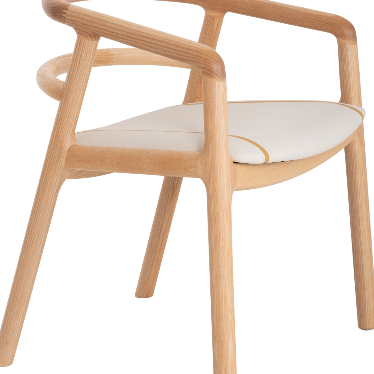ΠΟΛΥΘΡΟΝΑ ΤΡΑΠΕΖΑΡΙΑΣ EFFY HM18393.01 ΦΡΑΞΙΝΟΣ ΣΕ OAK-ΚΑΘΙΣΜΑ ΕΚΡΟΥ PU 60x58x71Υεκ
