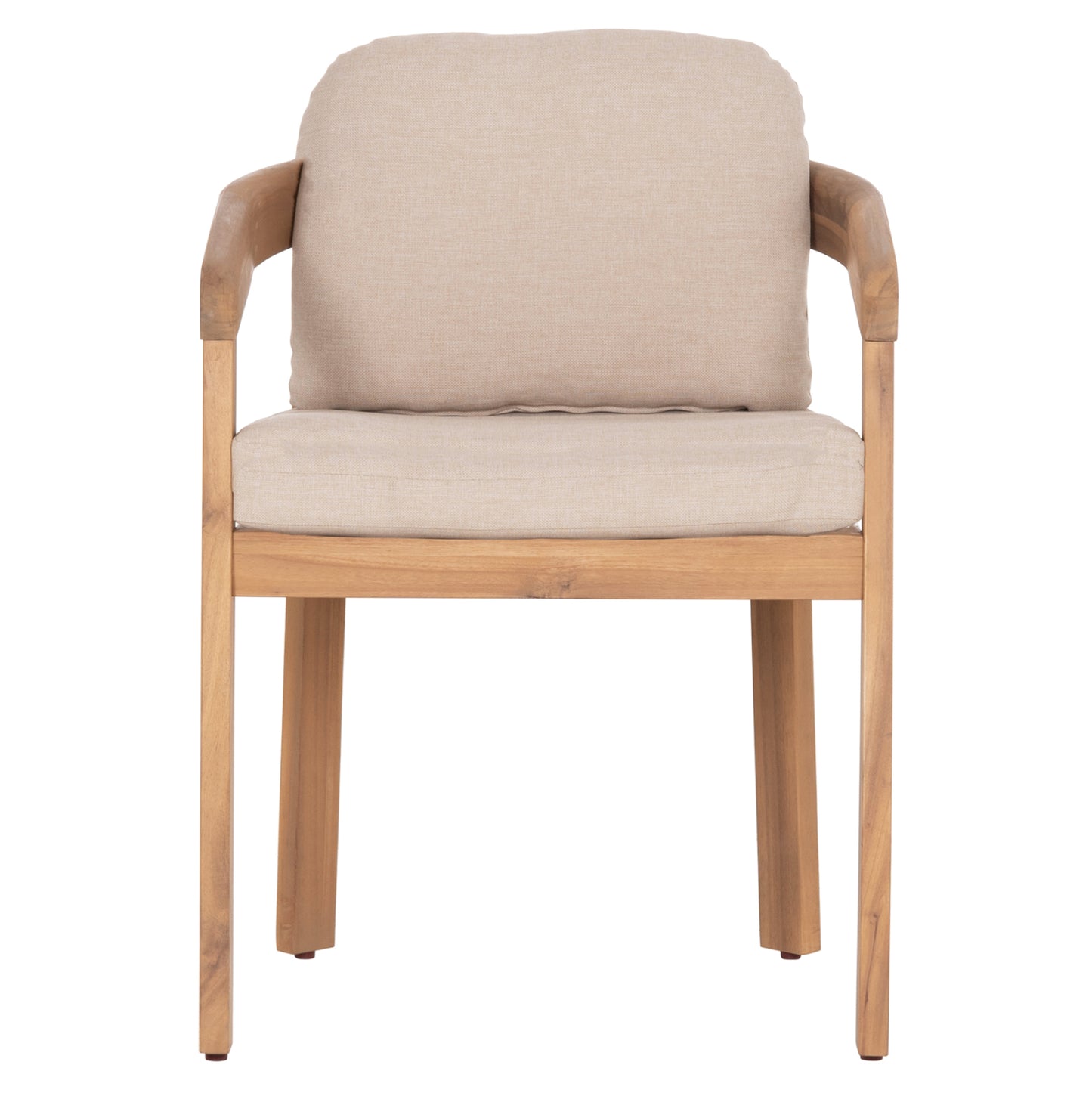 DINING CHAIR CRAVIN HM6441 ACACIA WOOD--CUSHIONS IN BEIGE 57.5x52x82Hcm.