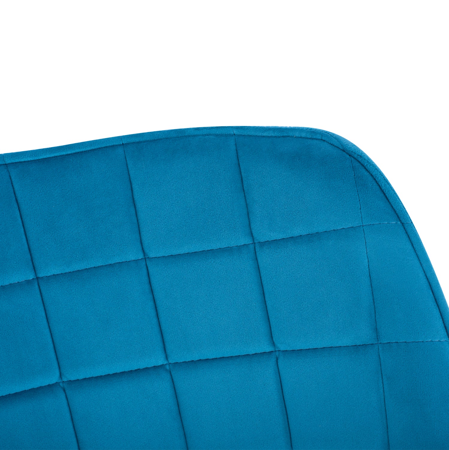 Armchair Benjamin from turquoise velvet with metallic legs HM8682.09 69x68x78 cm.