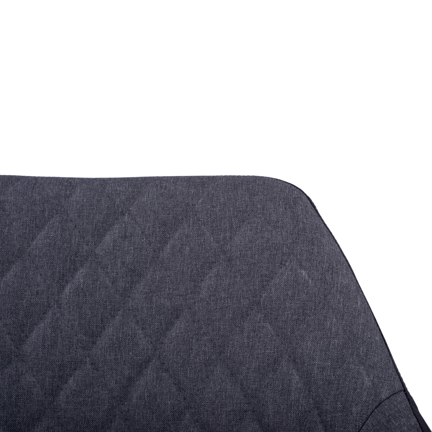 Armchair Charles HM8522.01 with fabric Dark Grey PU Black 57x63x83 cm