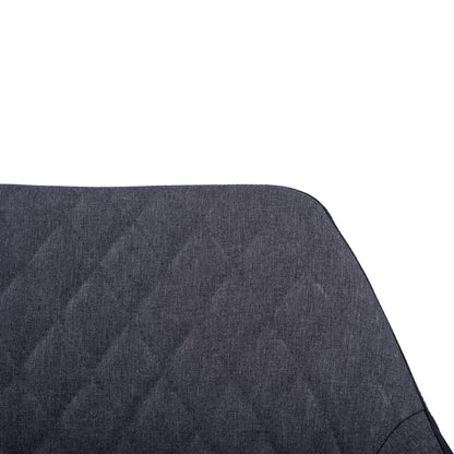 Armchair Charles HM8522.01 with fabric Dark Grey PU Black 57x63x83 cm