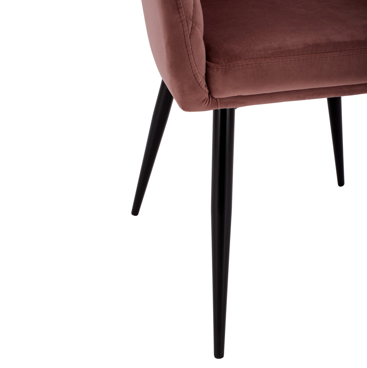 ARMCHAIR CHARLES FB98522.02 WITH VELVET DUSTY PINK 52x60x89Y cm.