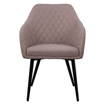 Armchair Charles HM8522.07 with fabric Beige & PU Beige 57x63x83 cm