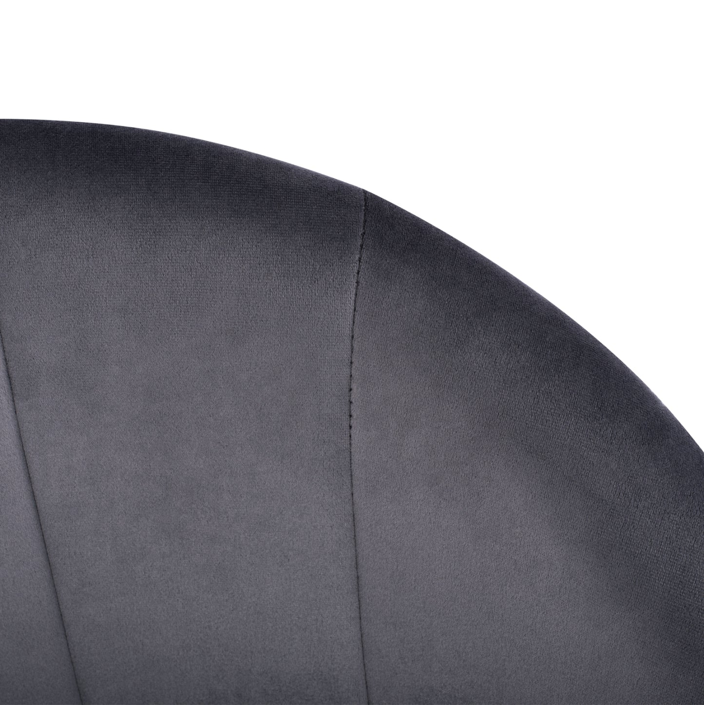 Armchair Bessie HM8699.01 Velvet Grey with metallic frame 60x62x80 cm.