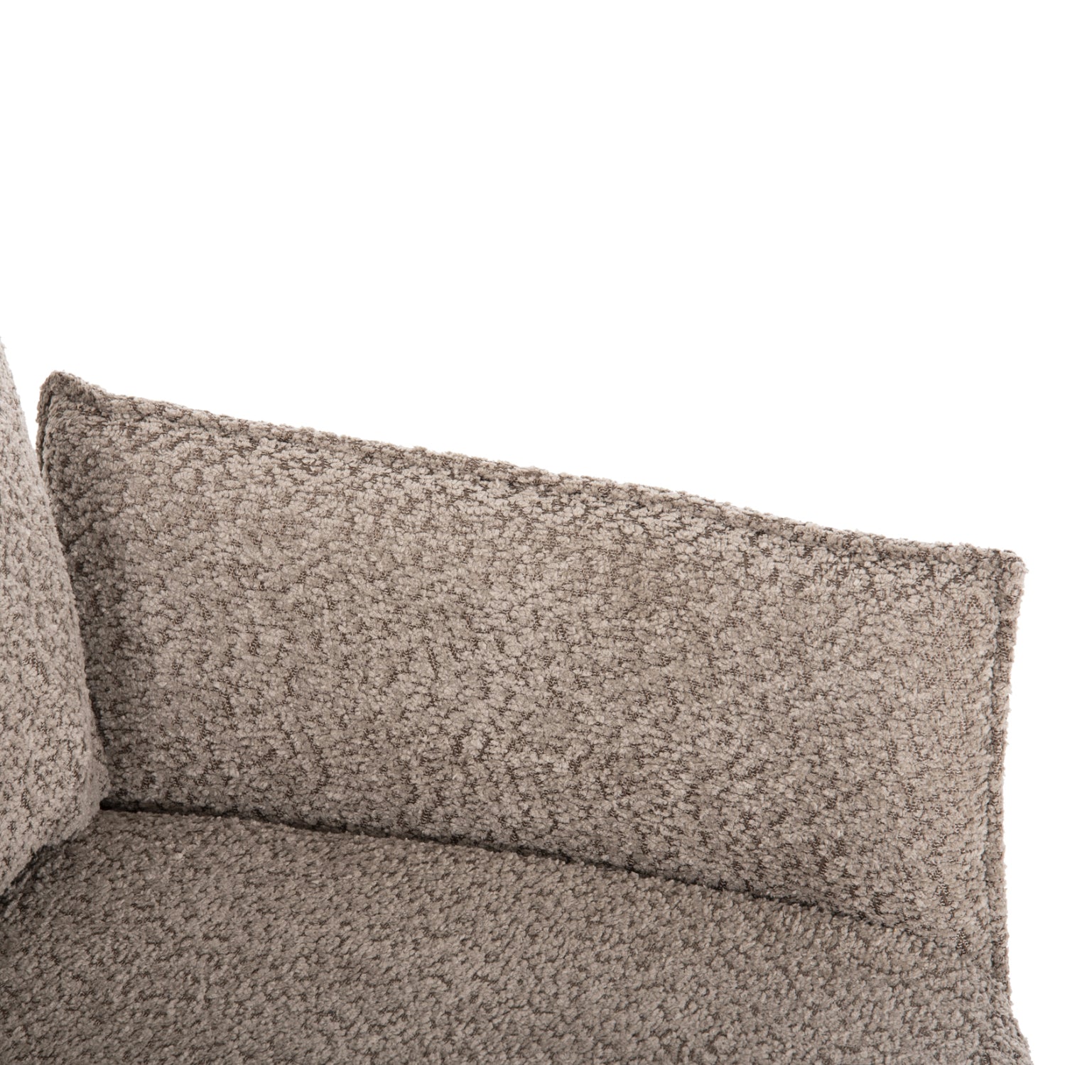 DINING ARMCHAIR ZORIN HM9846.07 DARK BEIGE FABRIC-BLACK METAL BASE 64x66x94,5Hcm.