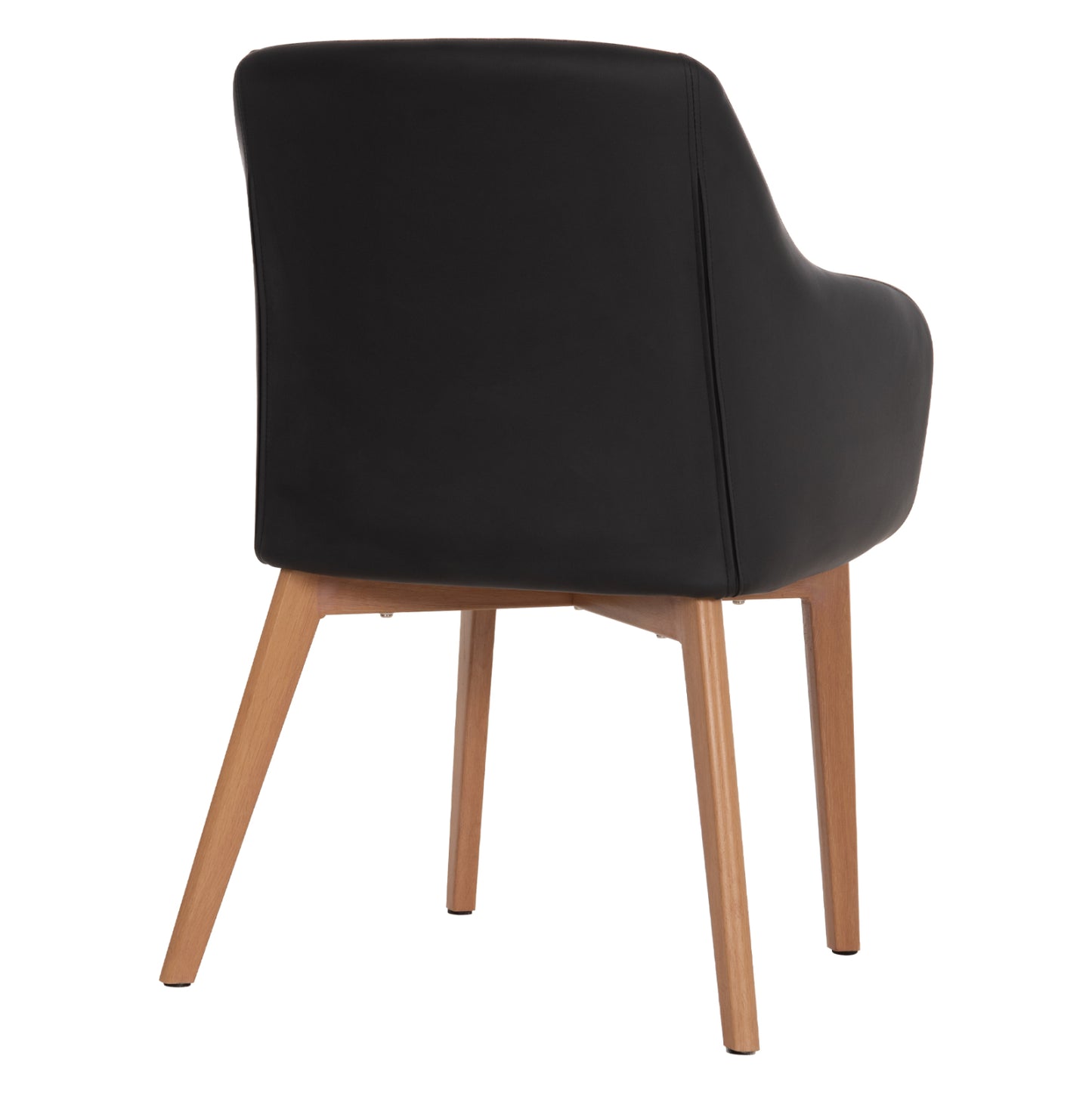 Armchair Bristol HM0141.01 with dark grey color and black PU 57x59x86Υ