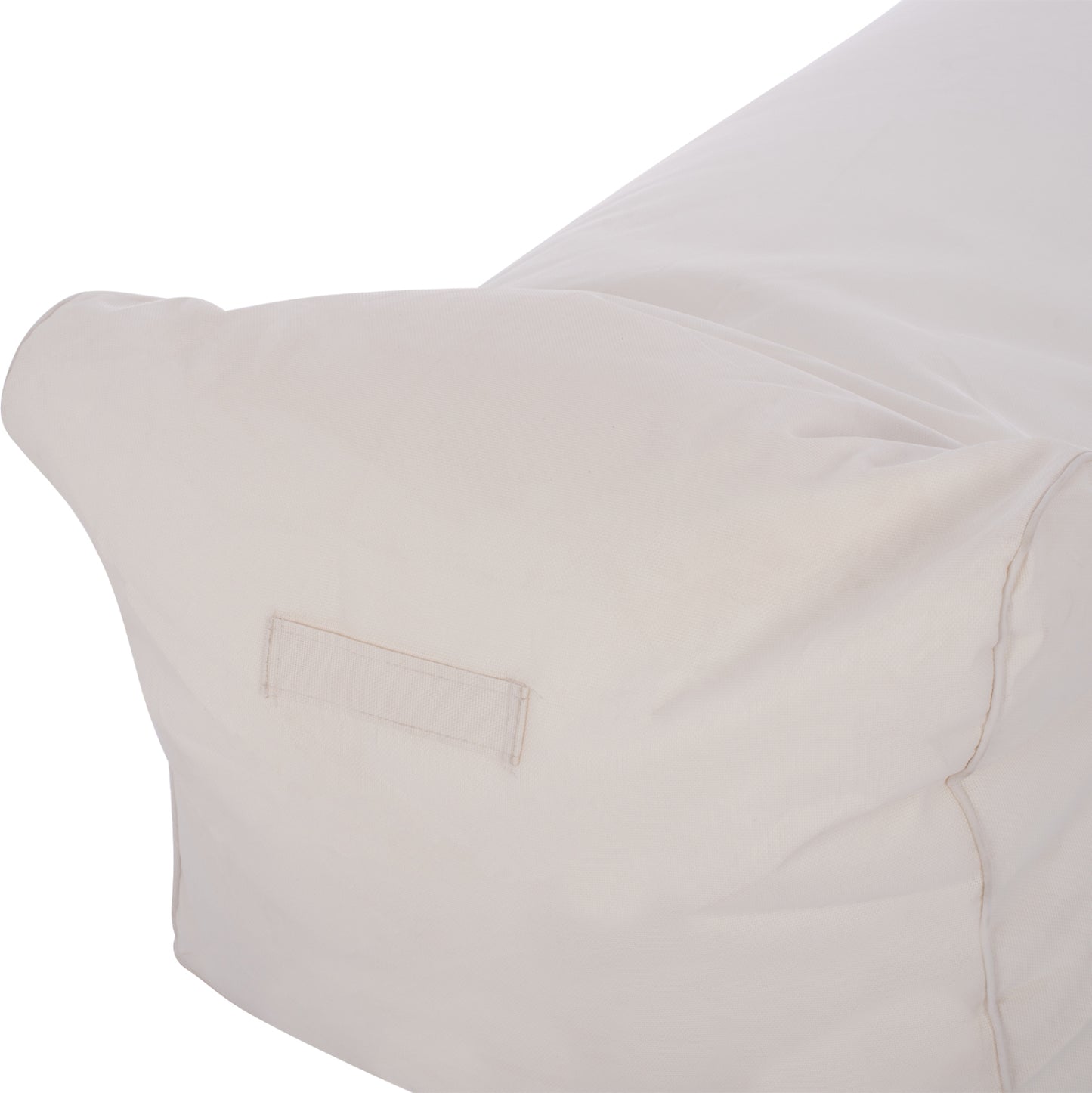 ΠΟΥΦ ΞΑΠΛΩΣΤΡΑ WADELIN HM5774.11 ΜΕ TEXTILINE ΛΕΥΚΟ 190x80x40-60Υ εκ.