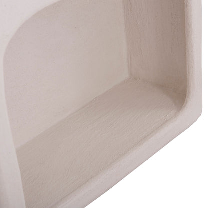 WALL RACK SERIES SANTORINI HM18069 MDF IN OFF-WHITE COLOR 47,5x18x120Hcm.