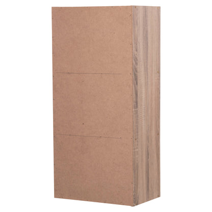 WALL SHELF RACK CUBICON HM9941.02 MELAMINE IN SONAMA OAK 38,5x23,5x80Hcm.