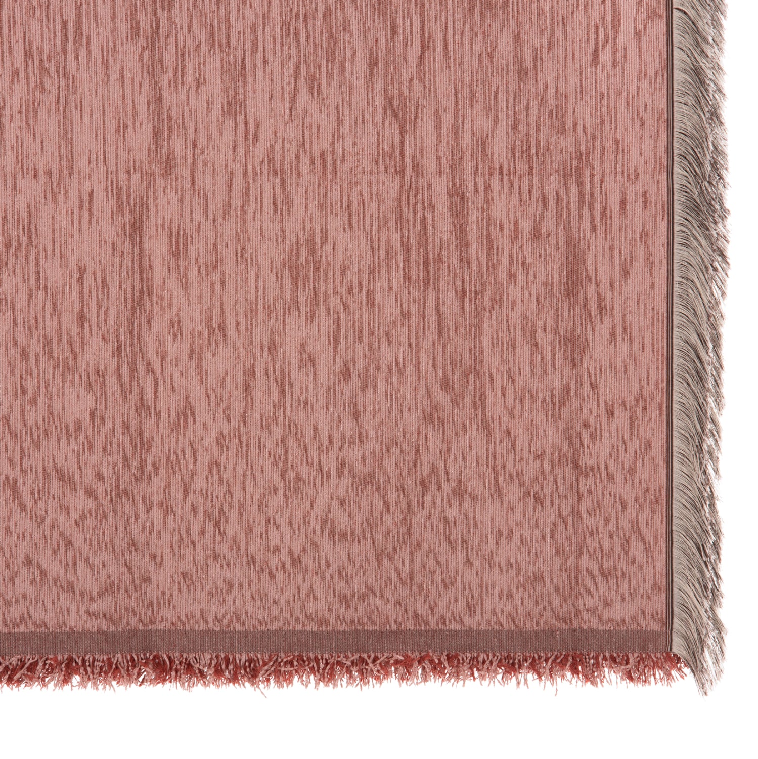 SOFA COVER-THROW WITH FRINGES DREAMTOPIA HM12165.11 IN DUSTY PINK COLOR 295X170cm.