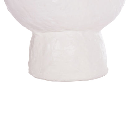 SET 2PCS DECORATIVE TABLE VASES NAMENTIS HM21143.02 TERRACOTA IN WHITE & MAROON RED