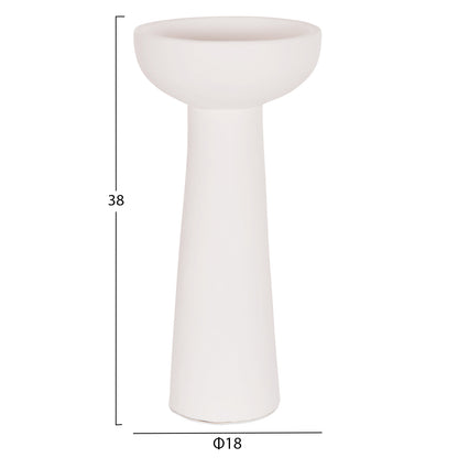 SET OF 3 TABLE DECORATIVE VASES LEKKAN HM21142.01 TERRACOTTA IN WHITE & BLACK