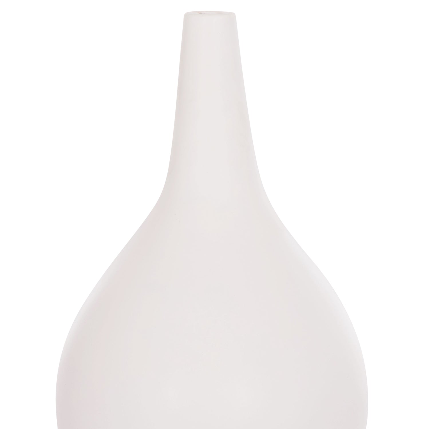 SET OF 3 TABLE DECORATIVE VASES DENI HM21141 FIBER CEMENT IN WHITE
