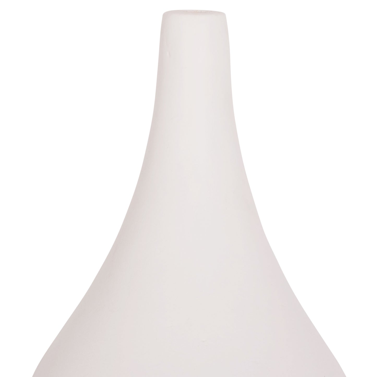 SET OF 3 TABLE DECORATIVE VASES DENI HM21141 FIBER CEMENT IN WHITE