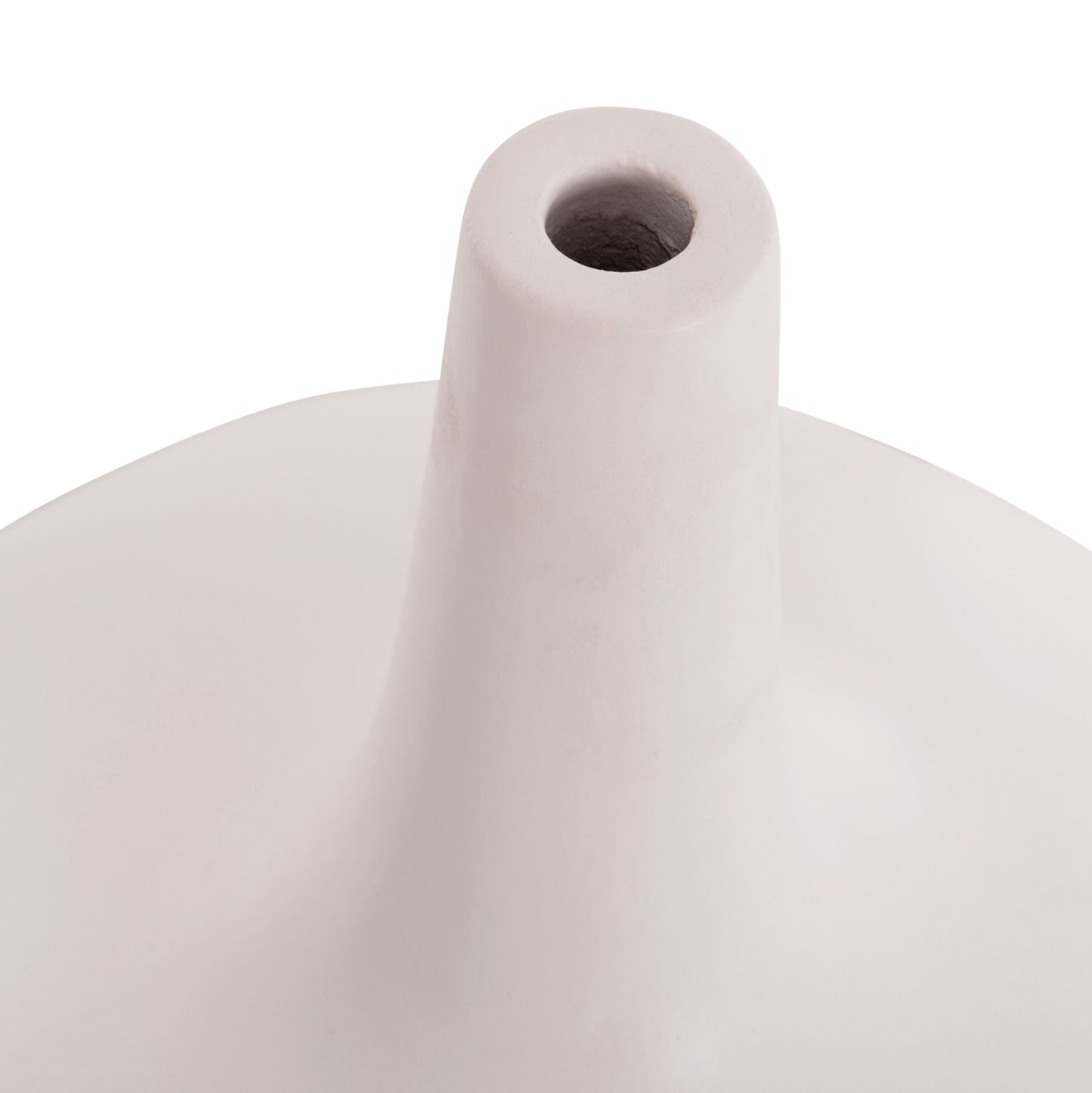 SET OF 3 TABLE DECORATIVE VASES DENI HM21141 FIBER CEMENT IN WHITE