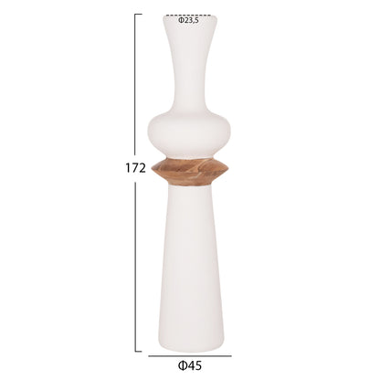 SET 3PCS DECORATIVE FLOOR VASES NEBULA HM21139.02 FIBER CEMENT--ΤΕΑΚ WOOD