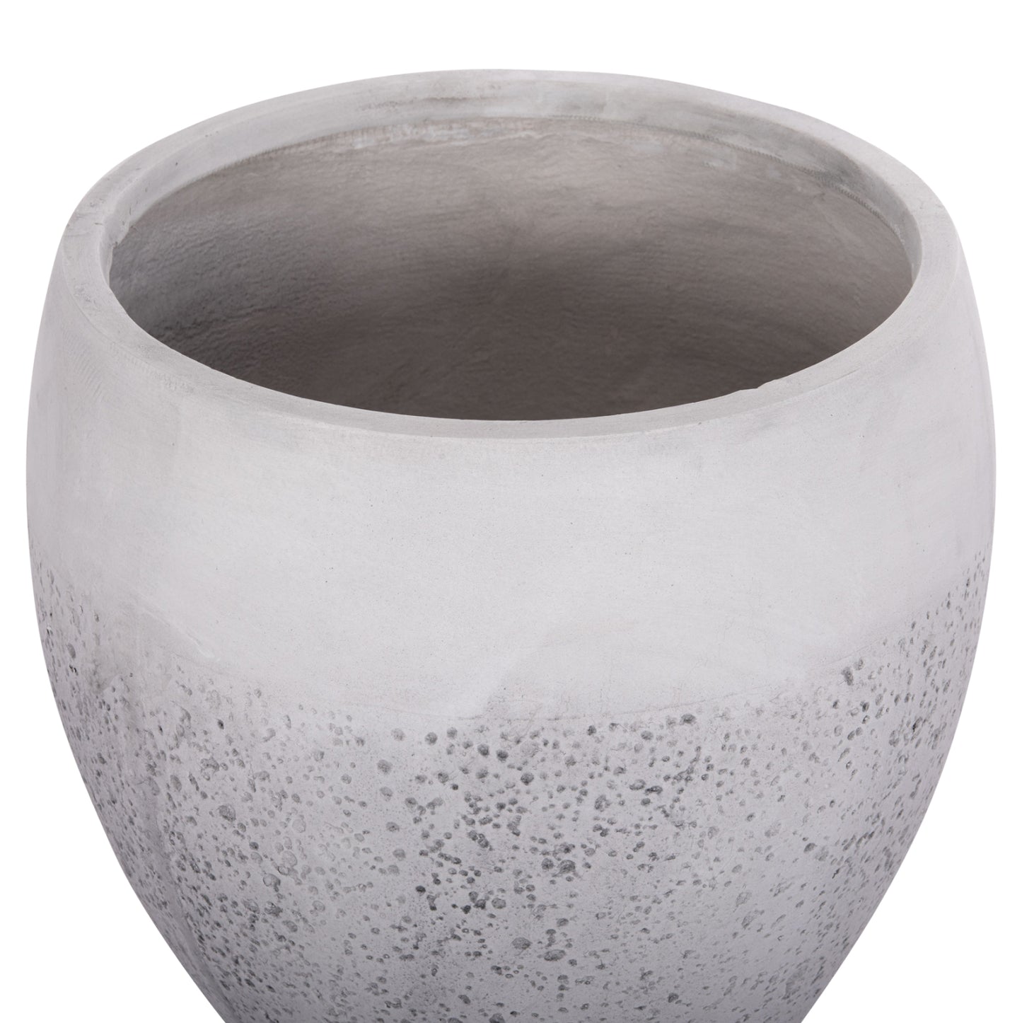 GARDEN PLANTERS SET 3PCS SERIES GARDENER HM4718 FIBERCLAY IN WHITE Φ55x54Hcm.