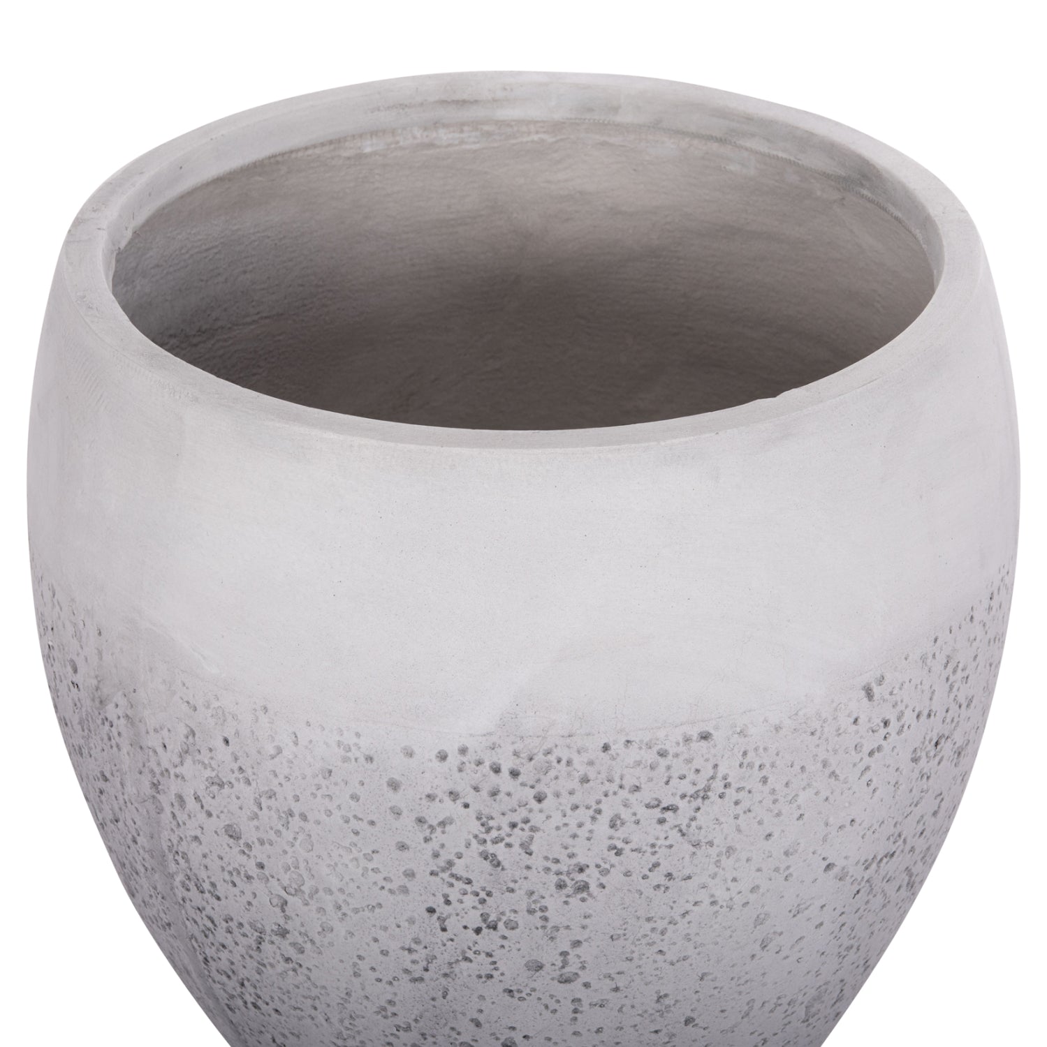 GARDEN PLANTERS SET 3PCS SERIES GARDENER HM4718 FIBERCLAY IN WHITE Φ55x54Hcm.