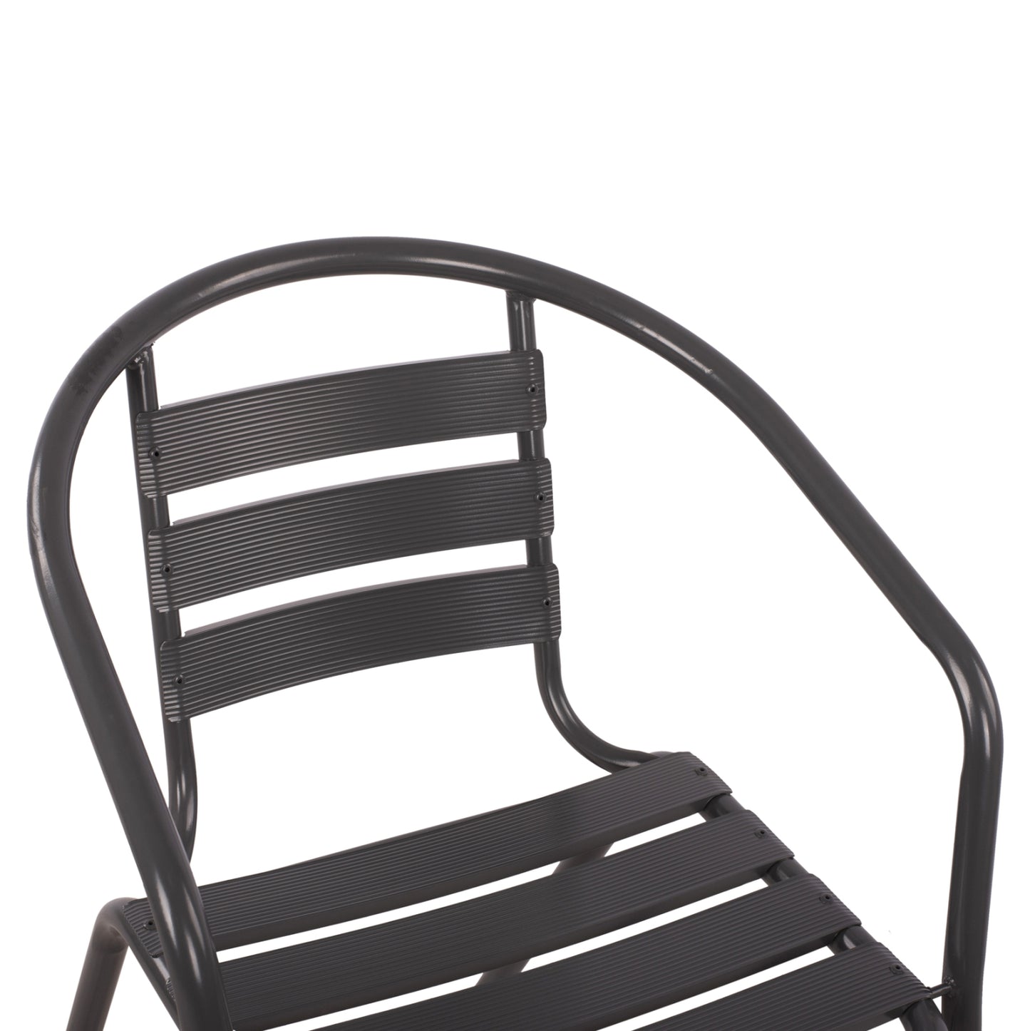 Set 3 pieces With Table Figo 70x70x72 & Armchairs Laura Grey Color HM10469