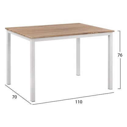 Set 5 pieces Table sonama & chairs PPn Twist White Seat HM11014 110x70x76 cm