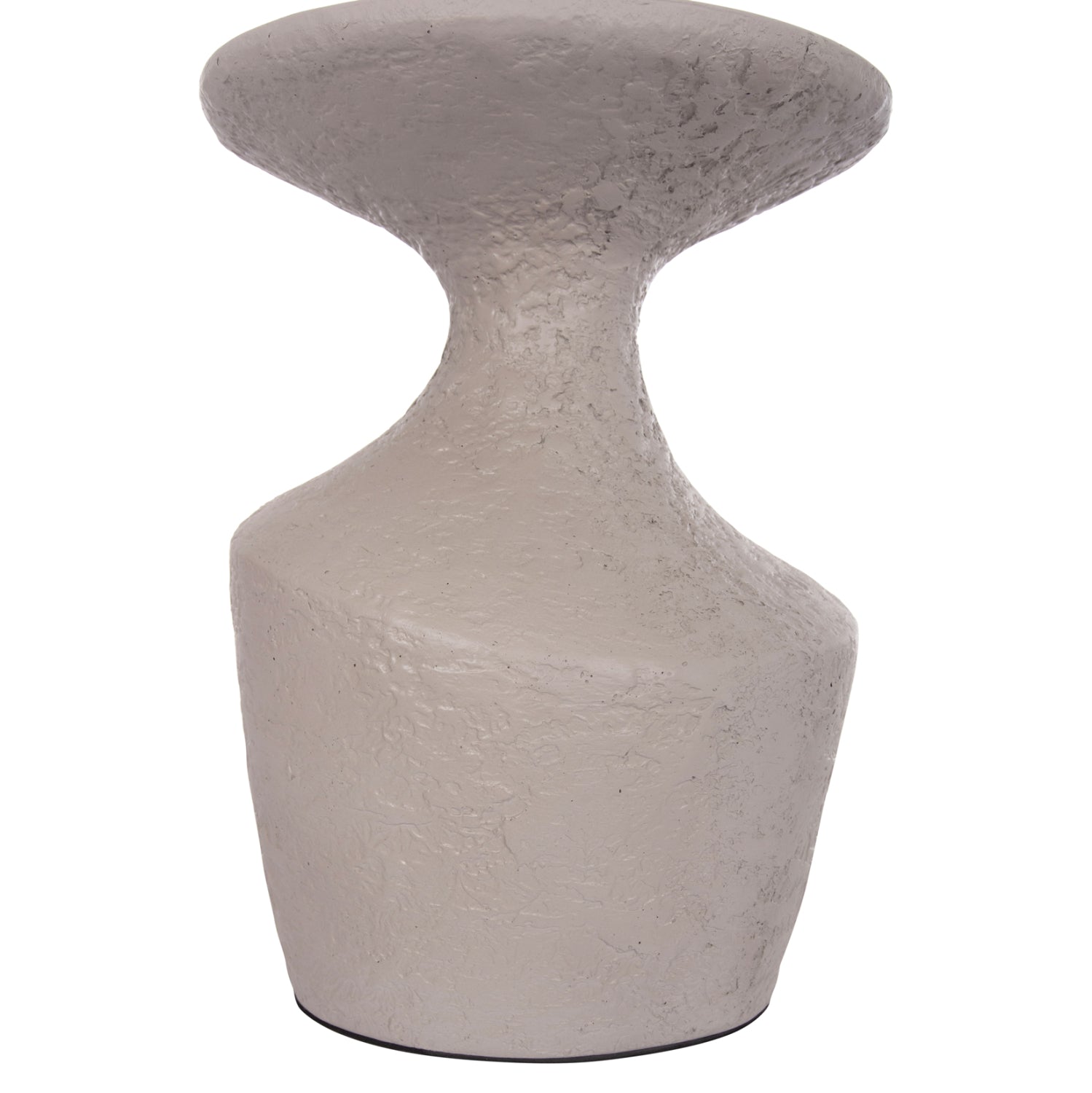 SIDE TABLES 2PCS SET REBON HM21137.03 FIBER CEMENT IN GREY--Φ40cm & Φ27.5cm