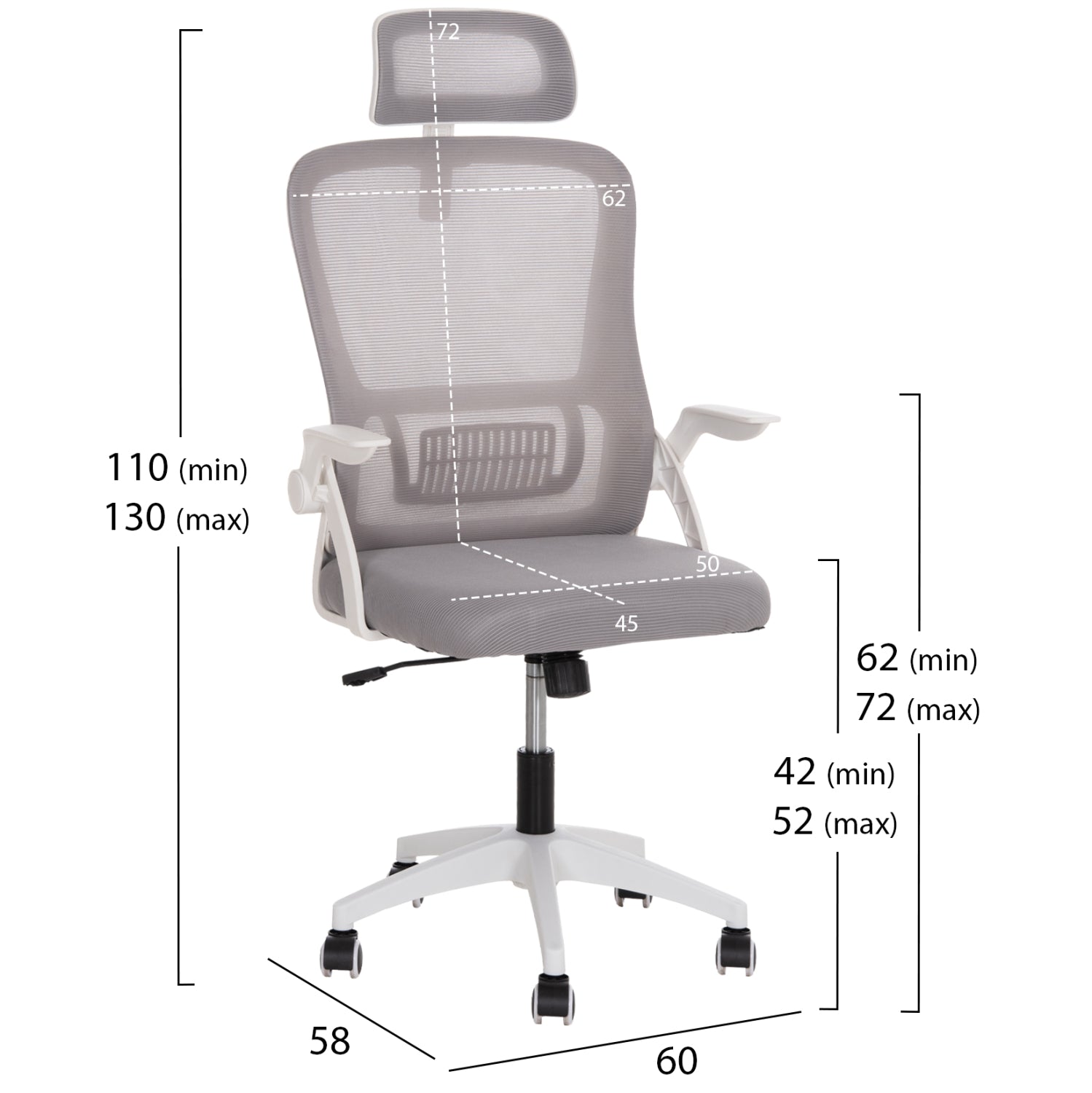 STUDENT PACK 3PCS HM11207 DESK+BOOKCASE+OFFICE CHAIR--SONAMA/WHITE