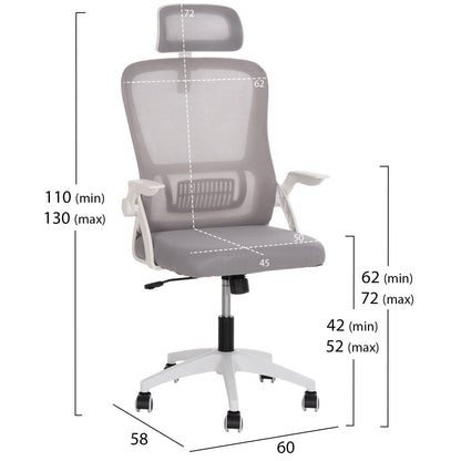 STUDENT PACK 3PCS HM11207 DESK+BOOKCASE+OFFICE CHAIR--SONAMA/WHITE