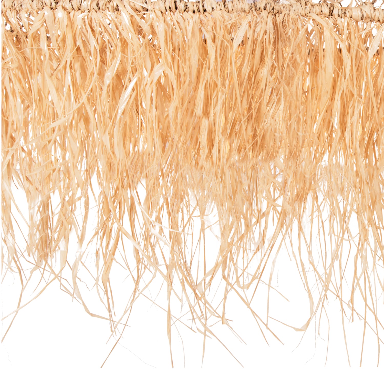 CEILING PENDANT LUMINAIRE SET HM11918 ROPE AND PALM LEAF FIBERS & GRASS Φ123Χ223Hcm.