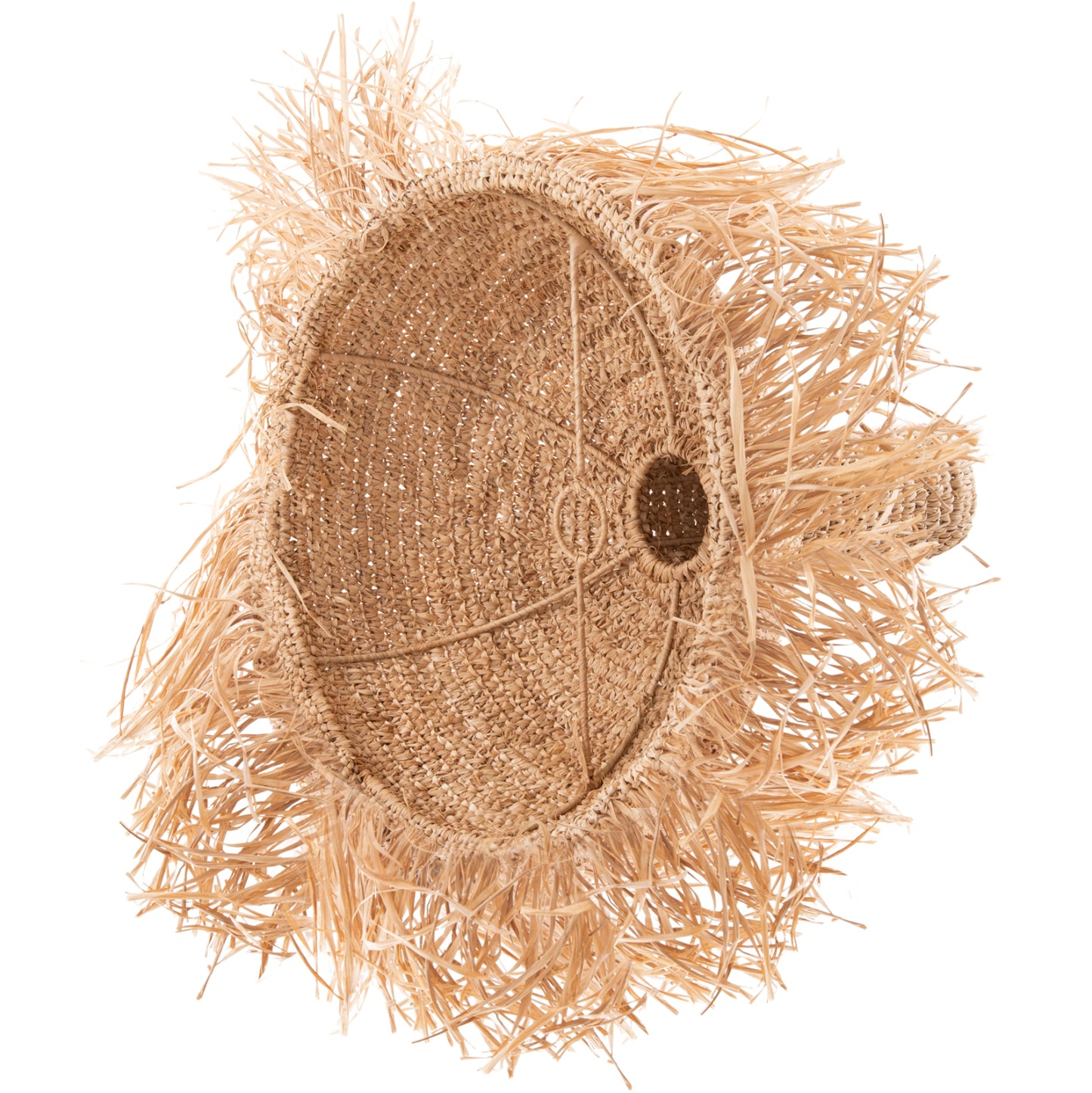 CEILING PENDANT LUMINAIRE SET HM11924 ROPE AND DRIED PALM LEAF FIBERS Φ52.5Χ160H cm.