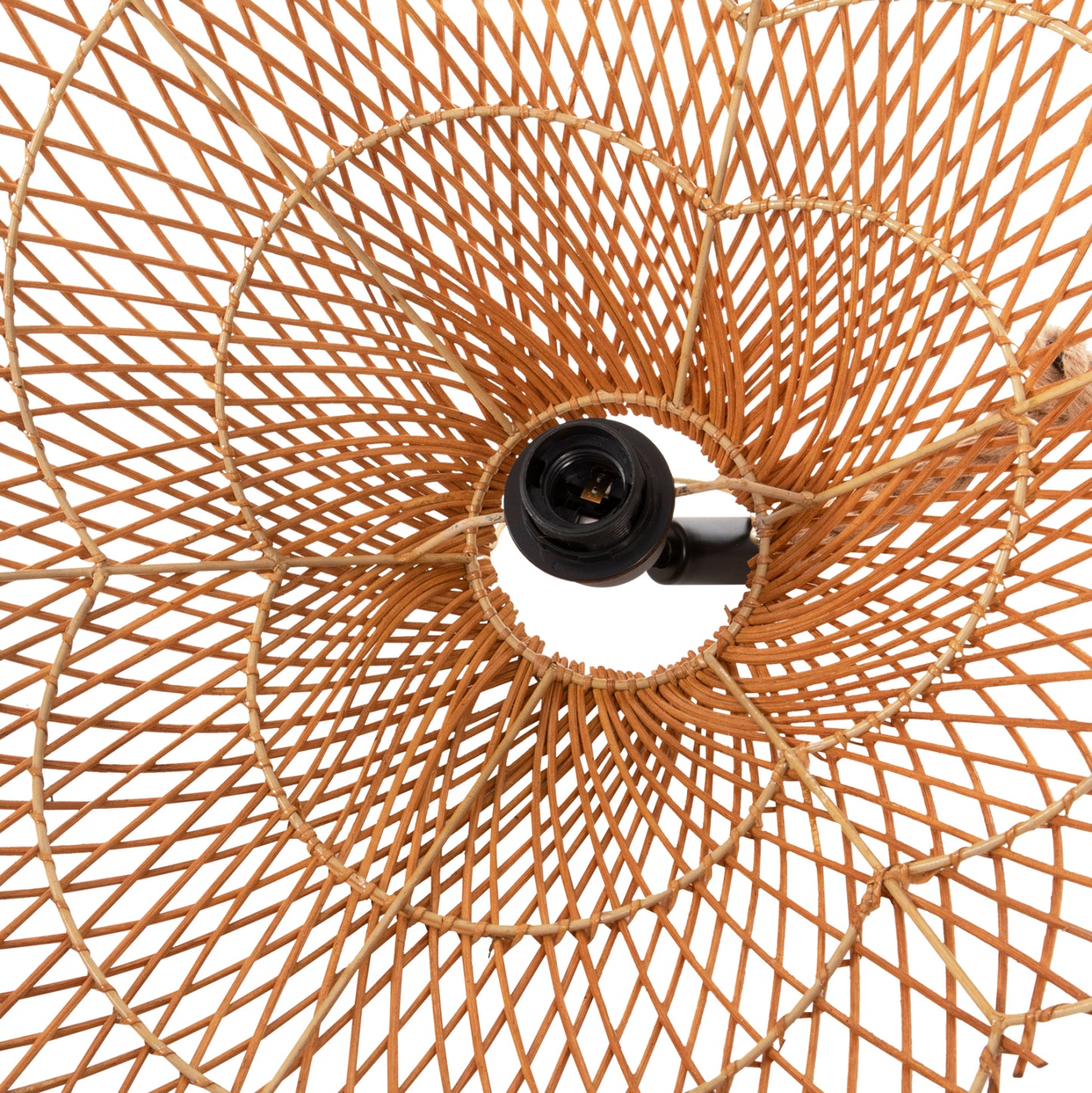 CEILING PENDANT LUMINAIRE SET HM11926 ROPE- NATURAL RATTAN-SAND BEIGE Φ97Χ146H cm.
