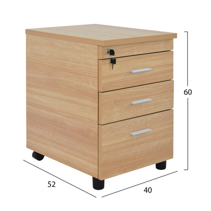 Office set 2 pieces oak color HM10214.01