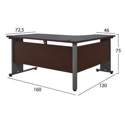 Office set 3 pieces in wenge color HM10204.02L