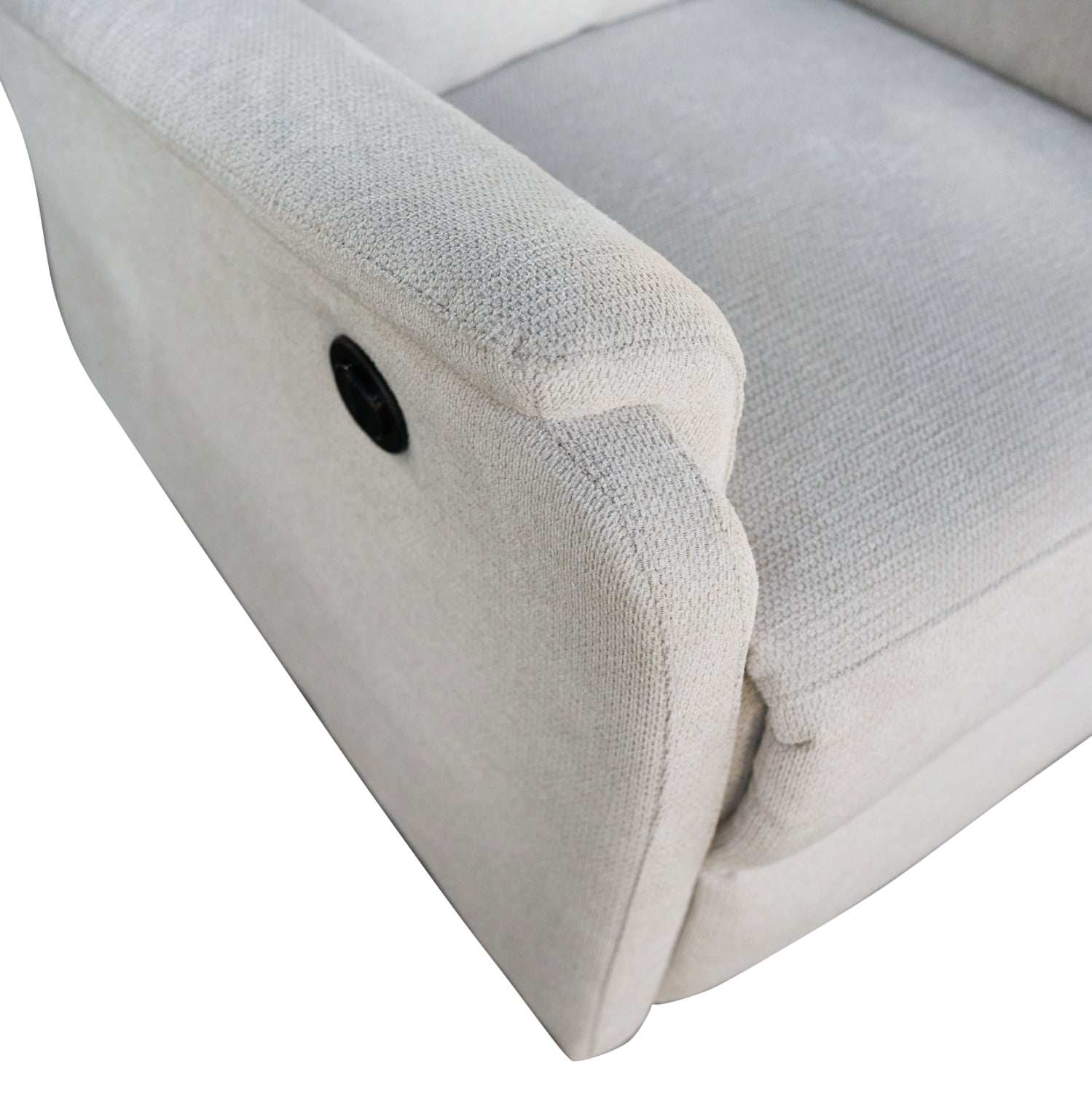 SET SOFA-RELAX ARMCHAIR SYNTHIA HM10735.01 BEIGE FABRIC--ELECTRIC RECLINE [L]
