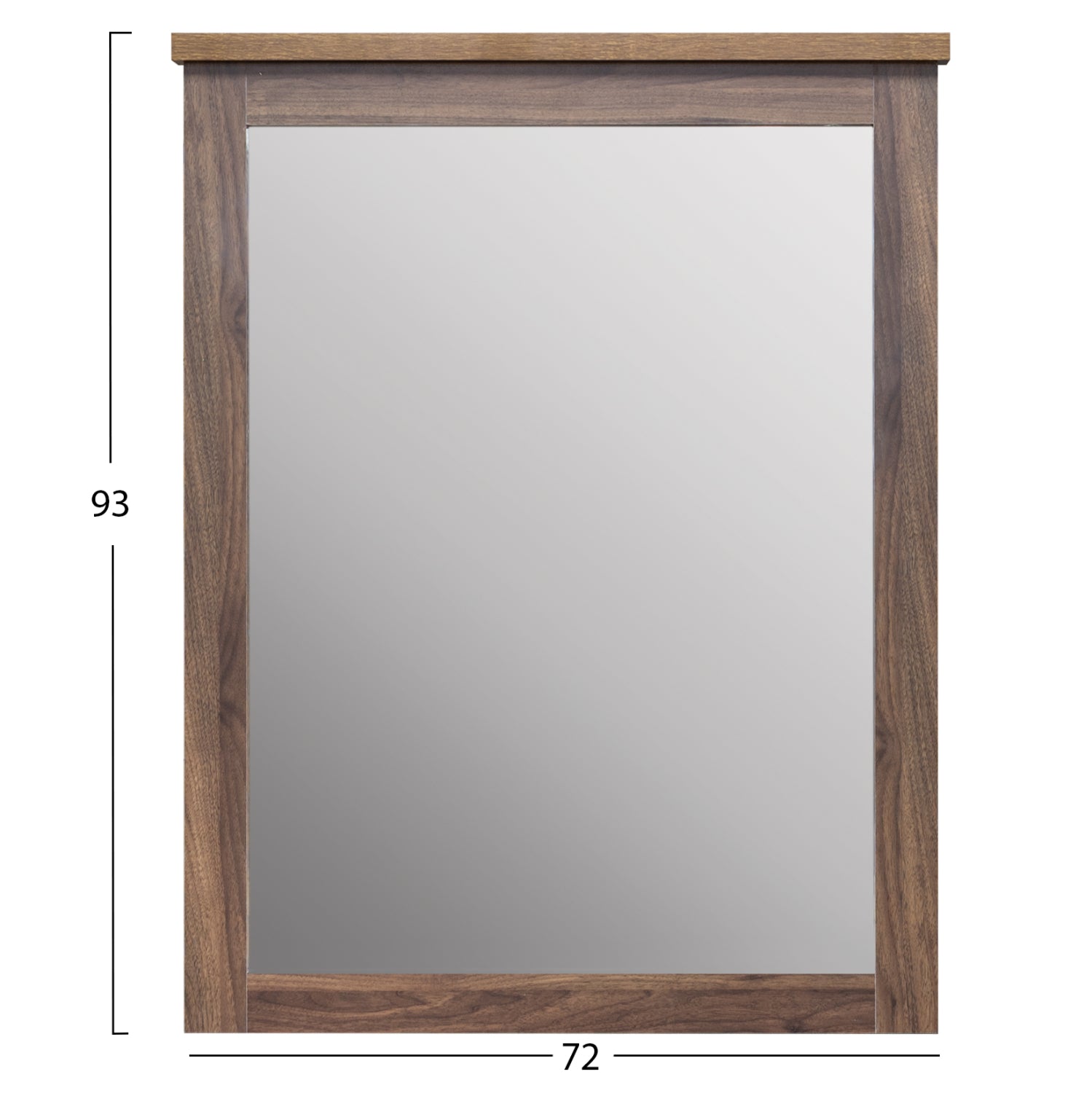 BEDROOM SET 5PCS CARYS HM10888.11 MELAMINE IN WALNUT COLOR