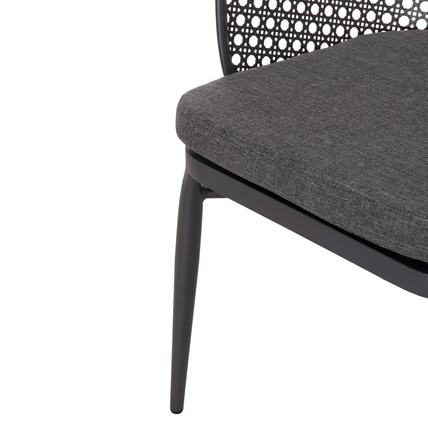 OUTDOOR LOUNGE SET 3PCS OREGO HM21106.01 ALUMINUM IN DARK GREY COLOR