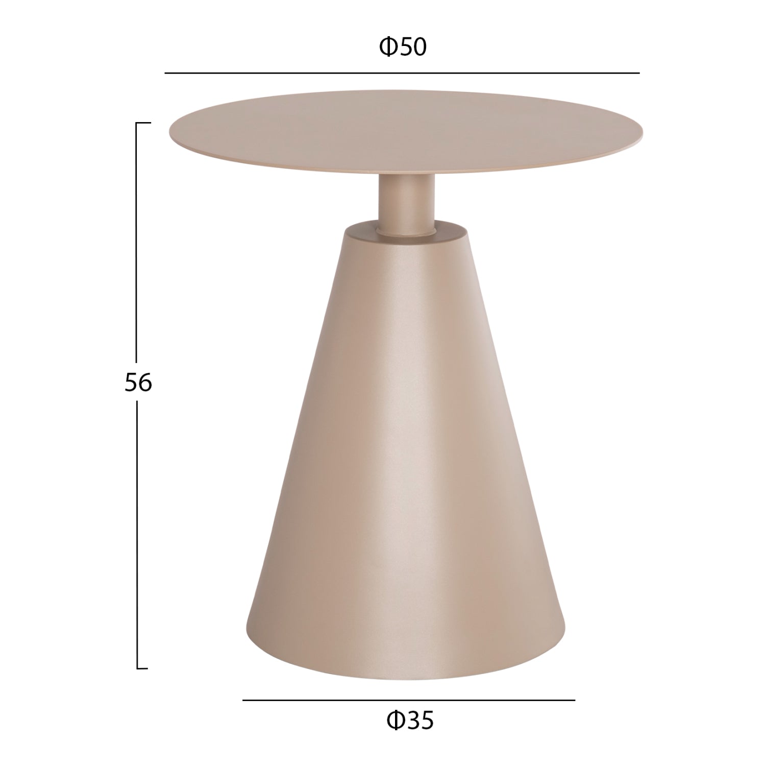 OUTDOOR LOUNGE SET 3PCS OREGO HM21106.03 ALUMINUM IN CAPPUCCINO COLOR